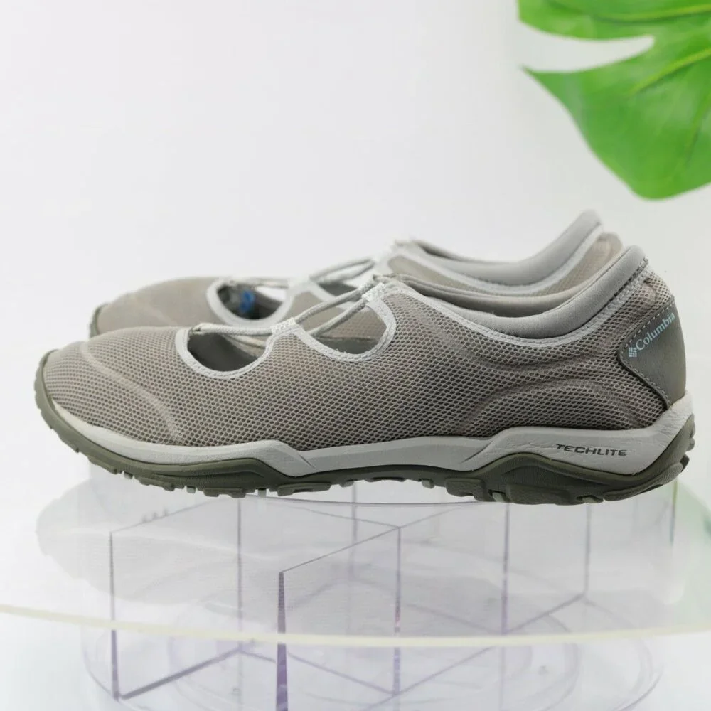Columbia Womens Fire Venture Mary Jane Sneaker Size 9 Gray Lace Up Outdoor Shoe - Picture 8 of 12